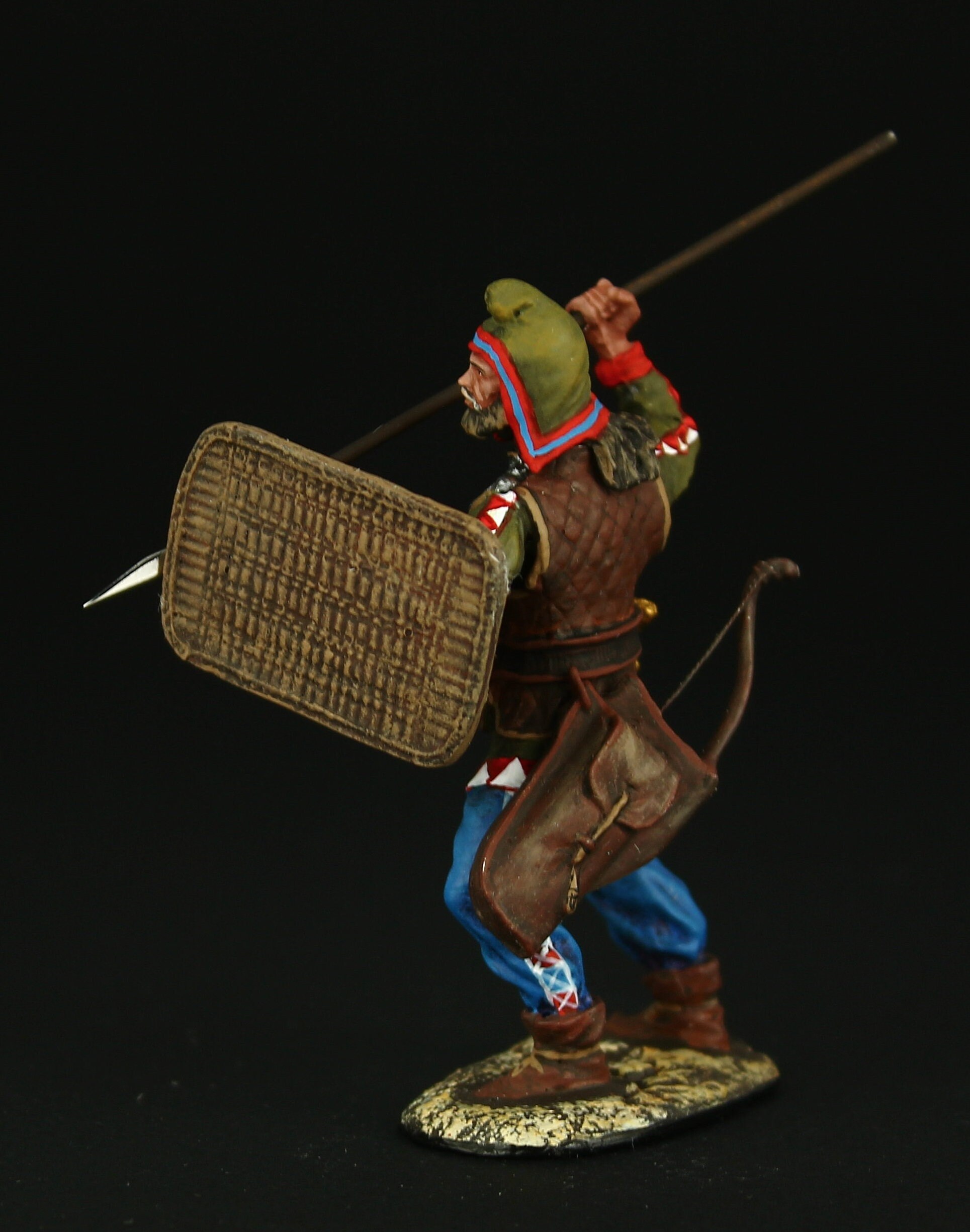 Figurine Noble Guerrier Scythe étain Peint Main 54mm – Qualité Art – Alive History