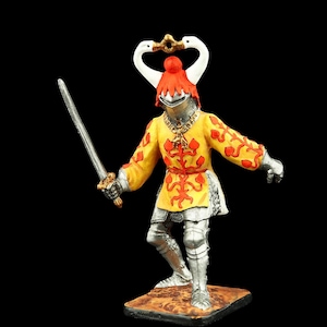 Tin Soldier: Medieval Burgundian Knight Jean de Créquy (54mm)