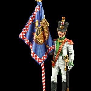 Napoleonic Wars Tin Soldier: 5th Line Regiment Officer, Naples 1811 (54 mm)