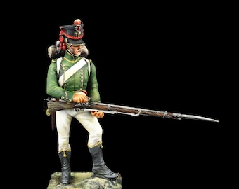 Tin soldier Collectible Flanker-Grenadier of the Guard, 1813 54 mm Napoleonic Wars