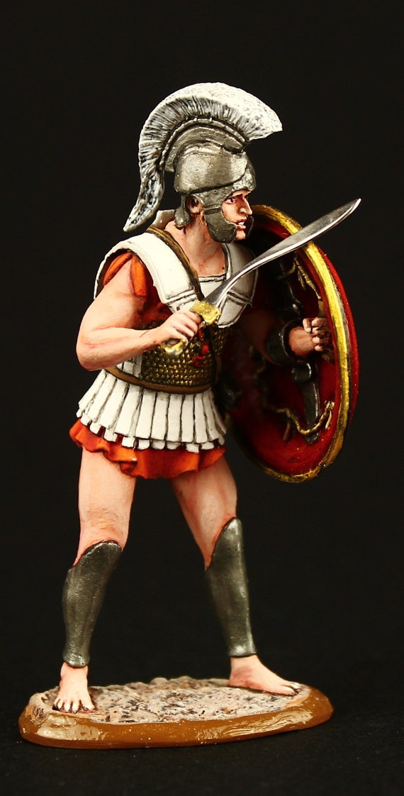 ブリキの兵隊 コレクター向けギリシャ重装歩兵 54 mm アンティーク