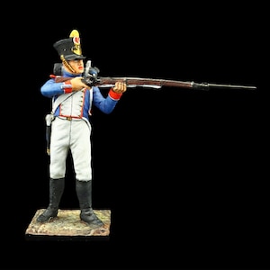 Tin soldier Collectible Fusilier Soldier of the Line Infantry, 1812 54 mm Napoleonic Wars