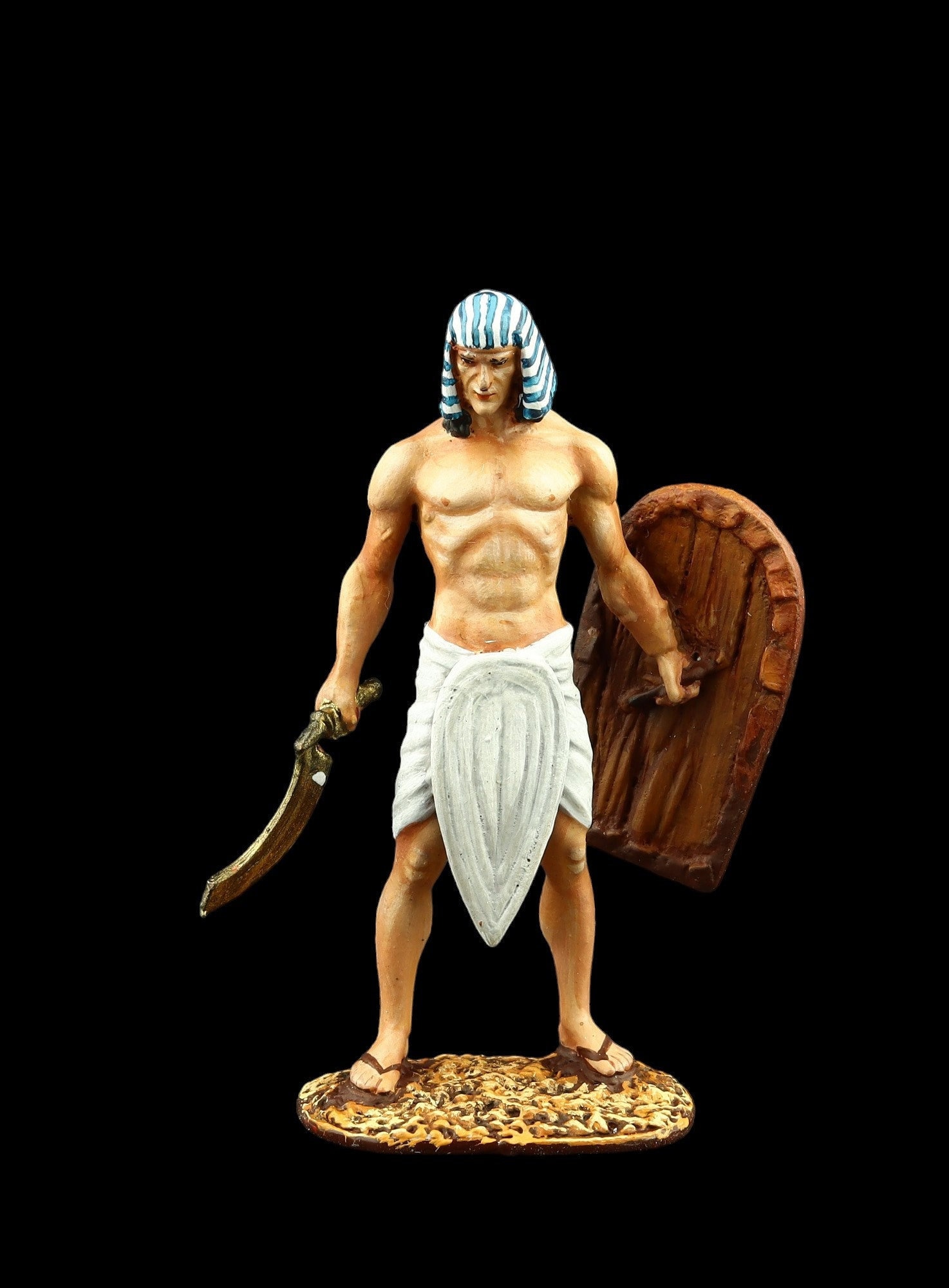THE EGYPTIANS 32ピース 1/32スケール Tin Soldier Collectible Egyptian Infantryman, 19th Dinasty 54 Mm