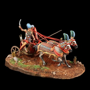 Tin soldier Museum (TOP) Egyptian War Chariot, Qadesh. 1300 B.C 54 mm Antique World: Ancient Egypt