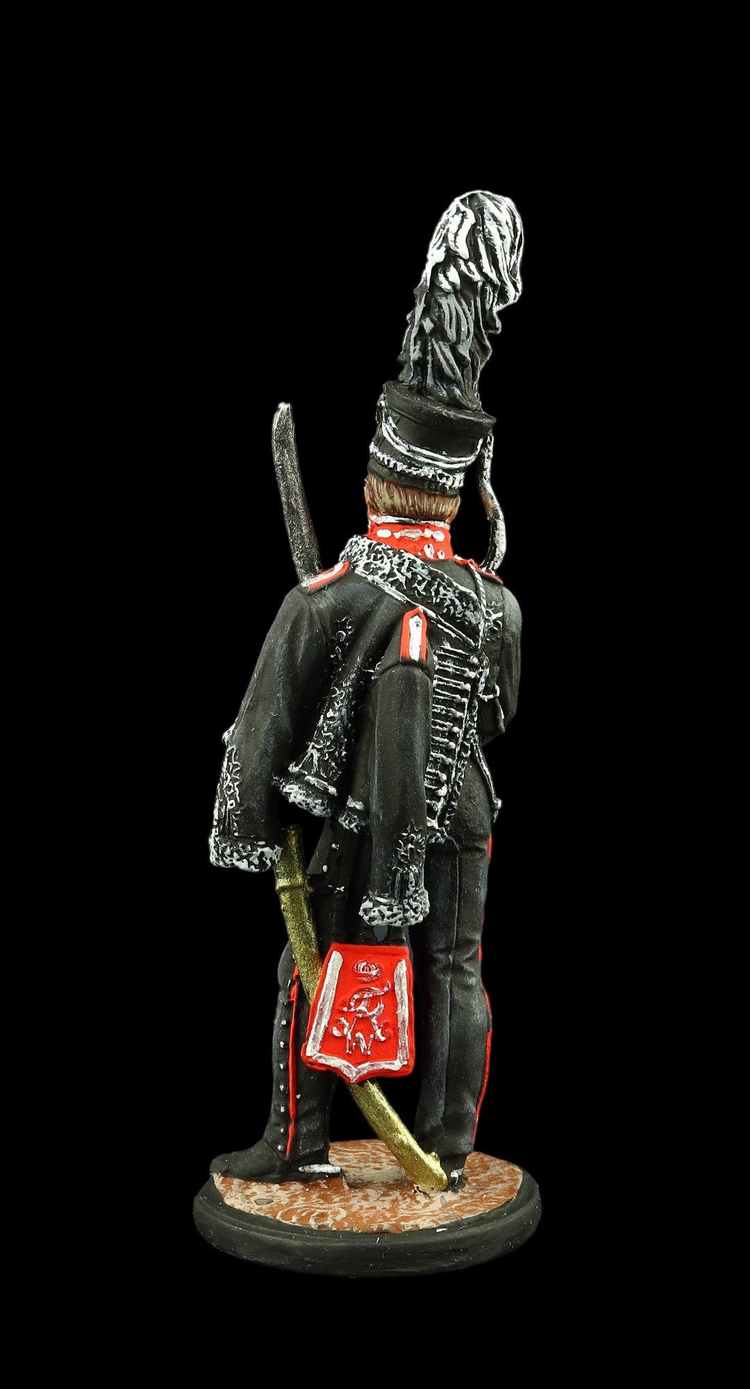 Soldat De Plomb 100mm - Hussard 2ème Régiment - Empire - Peinture Fine La Sabretache