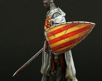 ブリキの兵隊博物館 (上) 聖ヨハネ騎士団長、13世 約90 mm 中世と