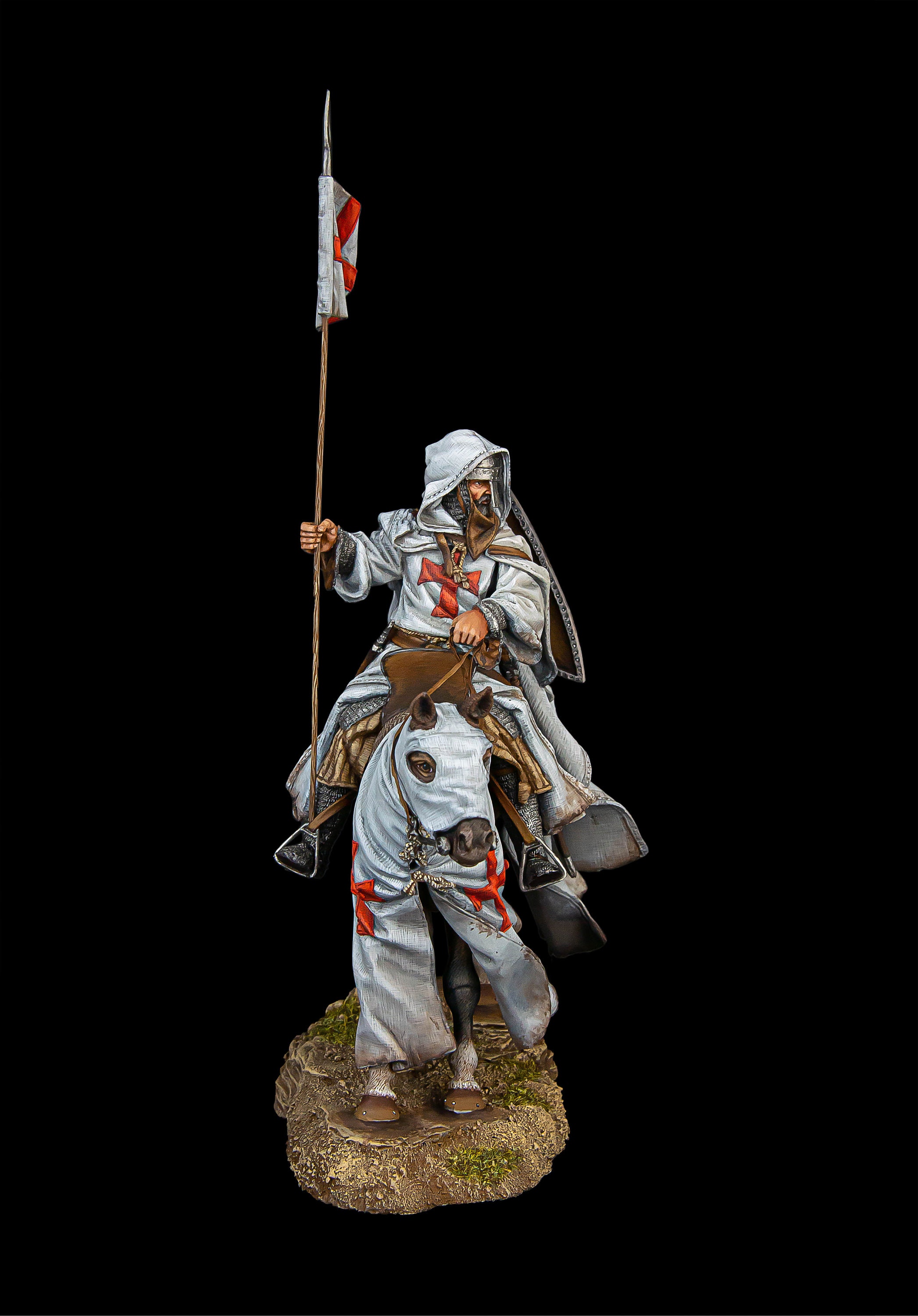 ブリキの兵隊博物館（上） テンプル騎士団、1096-1270 90 mm 中世と