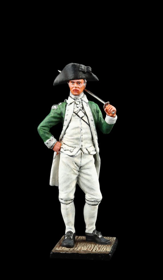 Soldat Continental Américain 75mm - Peint à La Main - Sabot Miniatures - Neuf