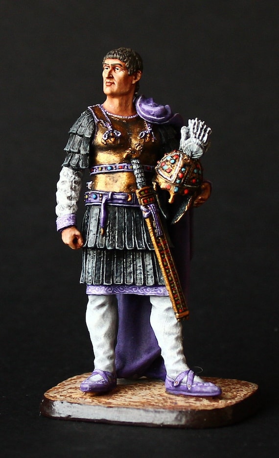 ブリキの兵隊博物館（上）コンスタンティヌス大帝、ローマ皇帝 54 mm
