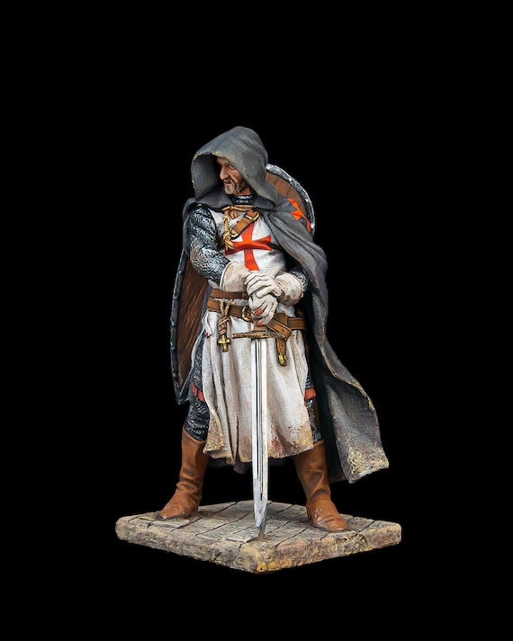 Tin Soldier Museum (TOP) Templar Sergeant, XIII C. 90 Mm Medieval
