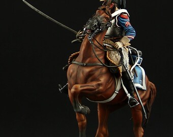 ブリキの兵隊博物館（上） 騎馬のフランス胸甲騎兵（1812年） 90 mm