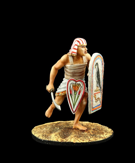Tin Soldier Collectible Egyptian Warrior, XII-XII Cc. B.C. 54 Mm