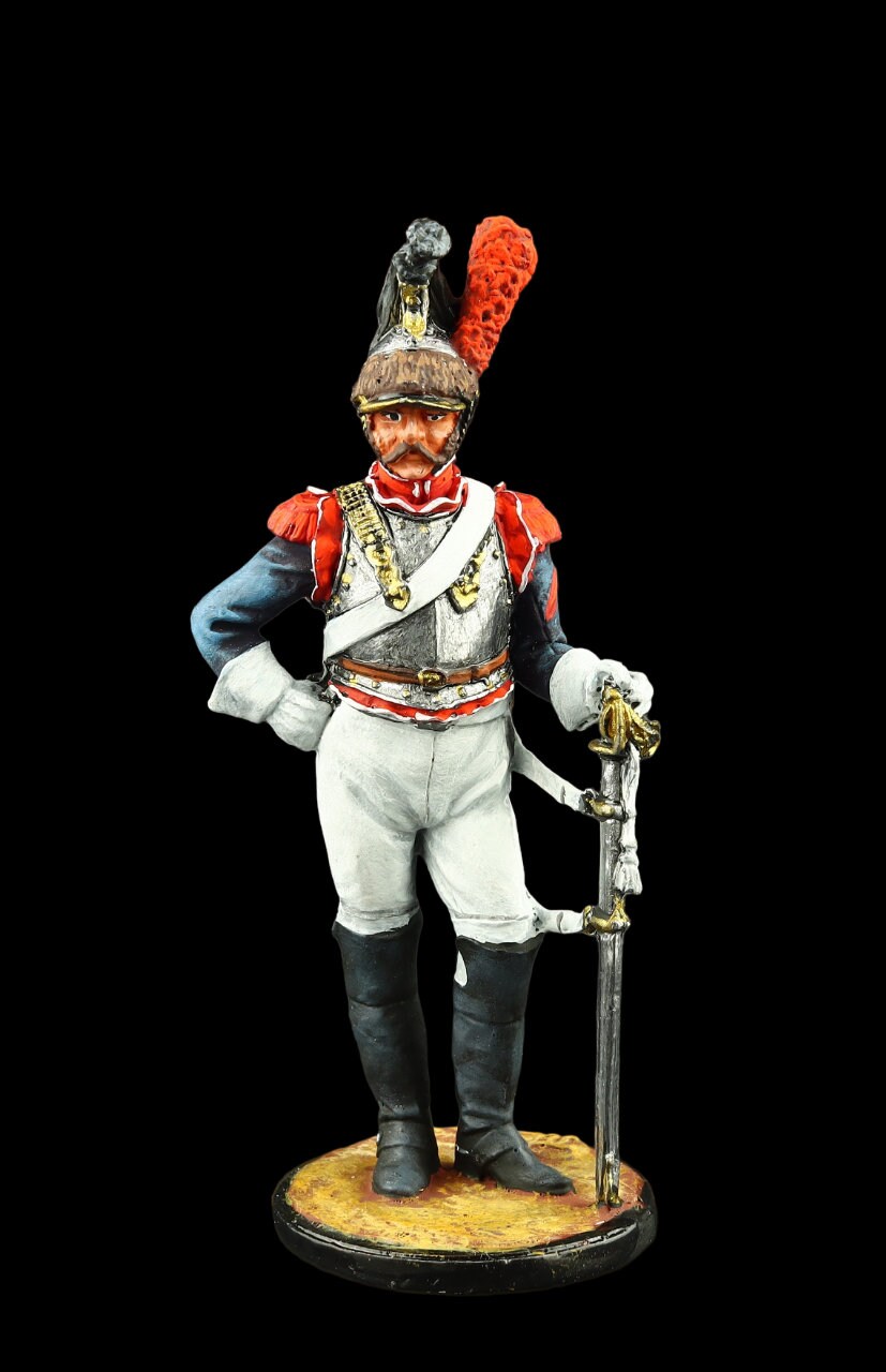 Tin Soldier Collectible 54 Mm Cuirassier of the 3rd Cuirassier