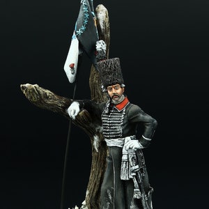 Tin soldier Museum (TOP) Bosnian Lancers Officer, Prussia, 1762  54 mm European Wars