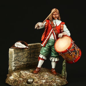 Tin soldier Museum (TOP)  Drummer, English Civil War 54 mm European Wars