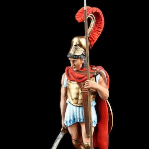 Tin soldier Collectible Greek Hoplite 54 mm  Ancient Greece