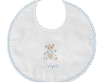 Personalized Birth Bib Bear