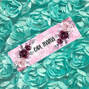 Meisje Mama Floral Epoxy Pen Wrap Digitale PNG-bestand