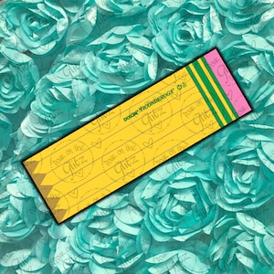 Ticonderoga Pencil Epoxy Pen Wrap Digital PNG File