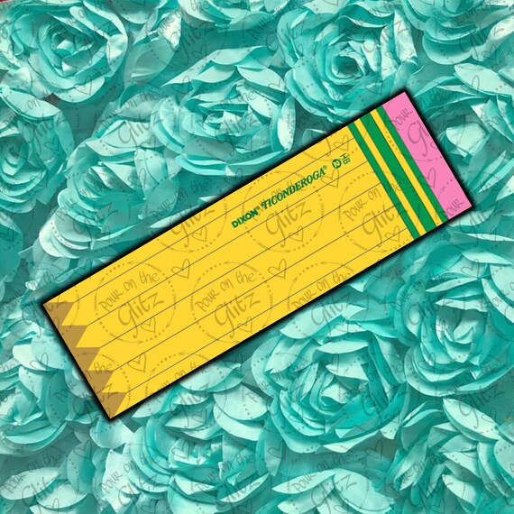 Ticonderoga Pencil Epoxy Pen Wrap Digital PNG File Etsy