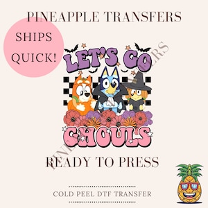 Let&#39;s go ghouls | DTF transfers | Ready to press Direct to film Transfer | Quick shipping | Halloween DTF | Make your own