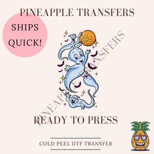Ghost sleeve print | DTF transfers | Ready to press Direct to film Transfer | Quick shipping | Halloween DTF | Make your own