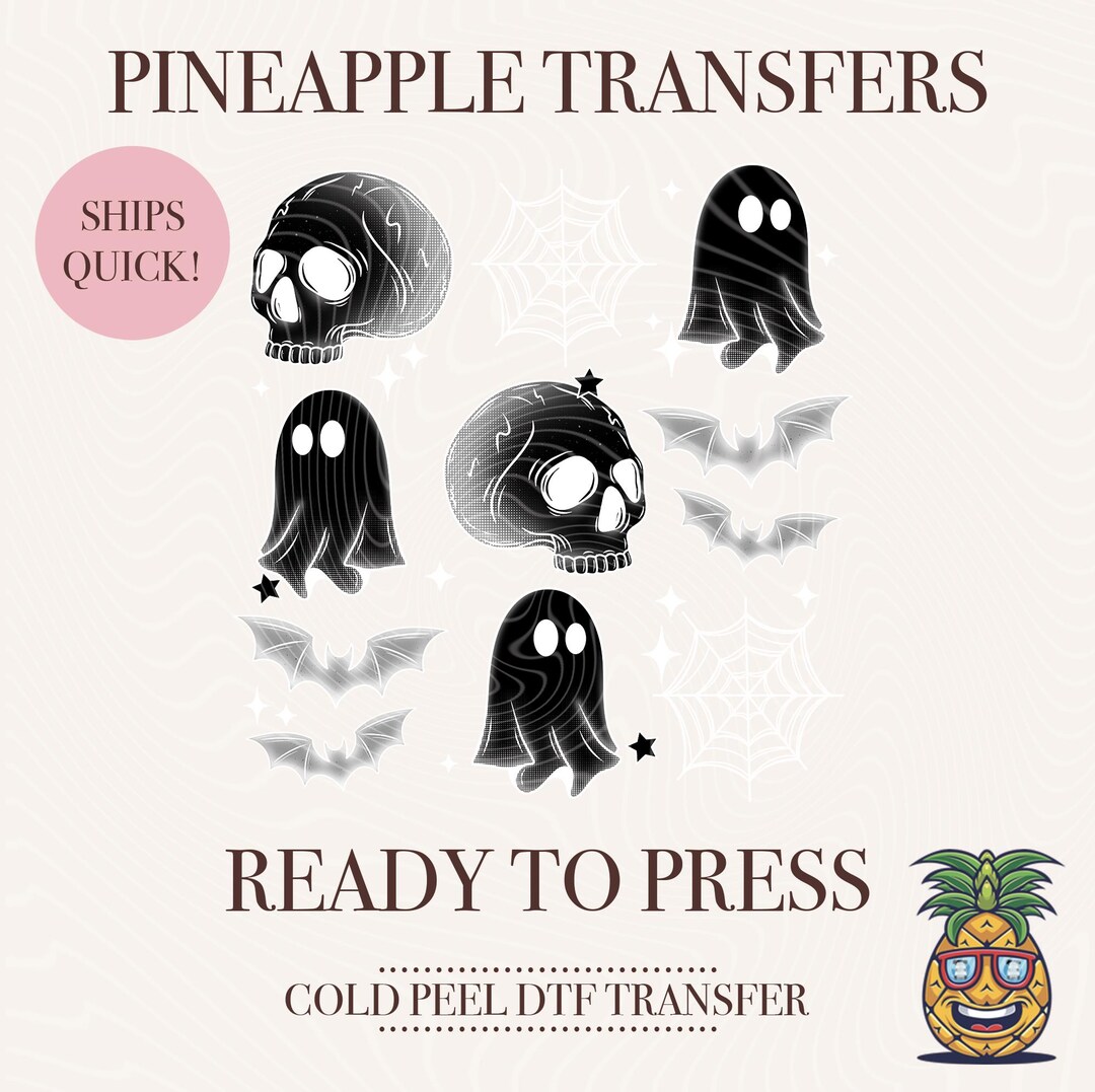 Ghost Collage | Ready to Press Direct to Film Transfer | Quick Shipping ...