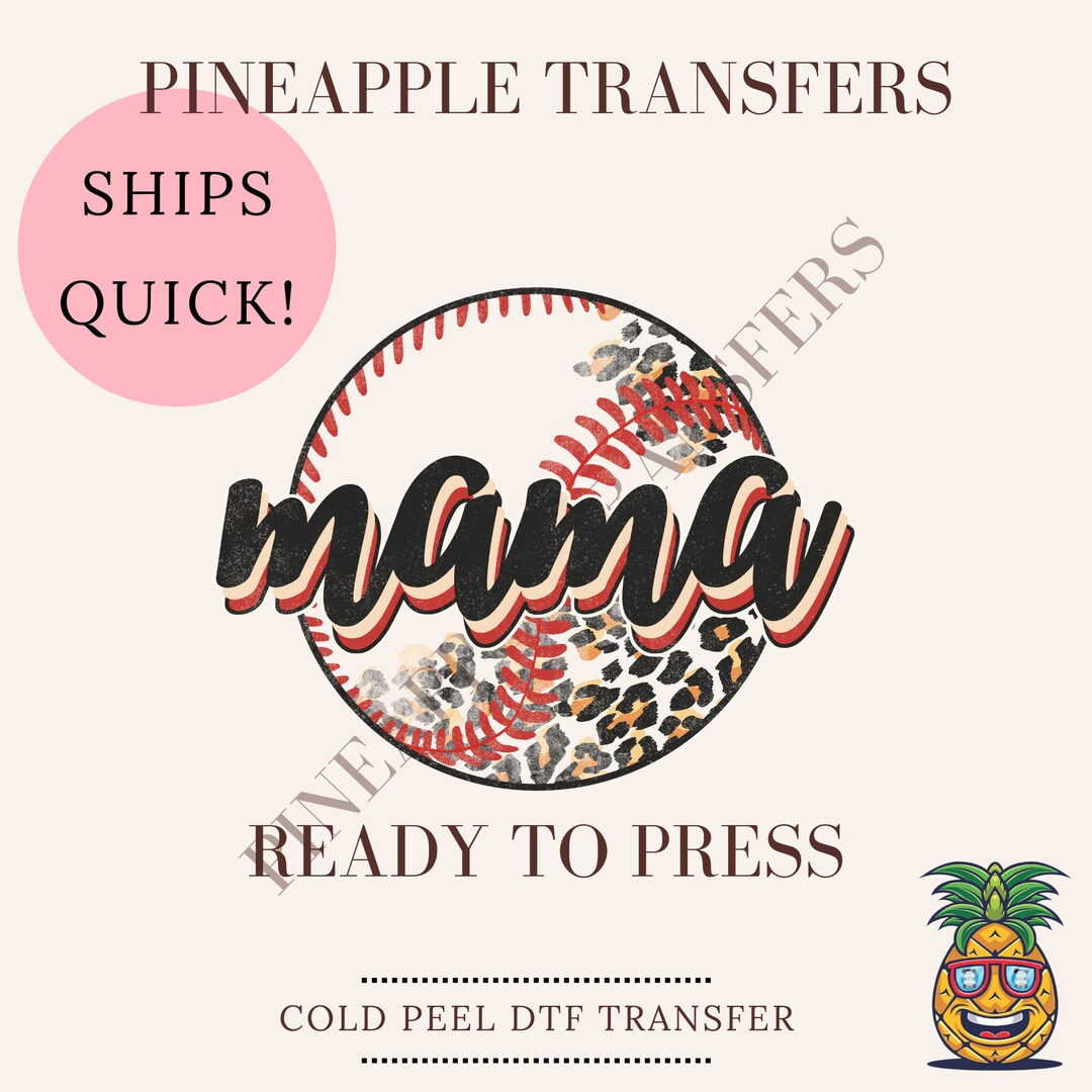 Baseball Mama | DTF Transfers | Ready to Press Direct to Film Transfer ...