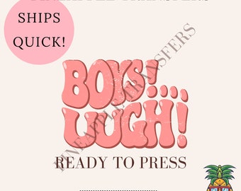 Boys, ugh | Valentine's Day DTF transfer | DTF transfers | Ready to press Direct to film Transfer | Quick shipping | Vday DTF