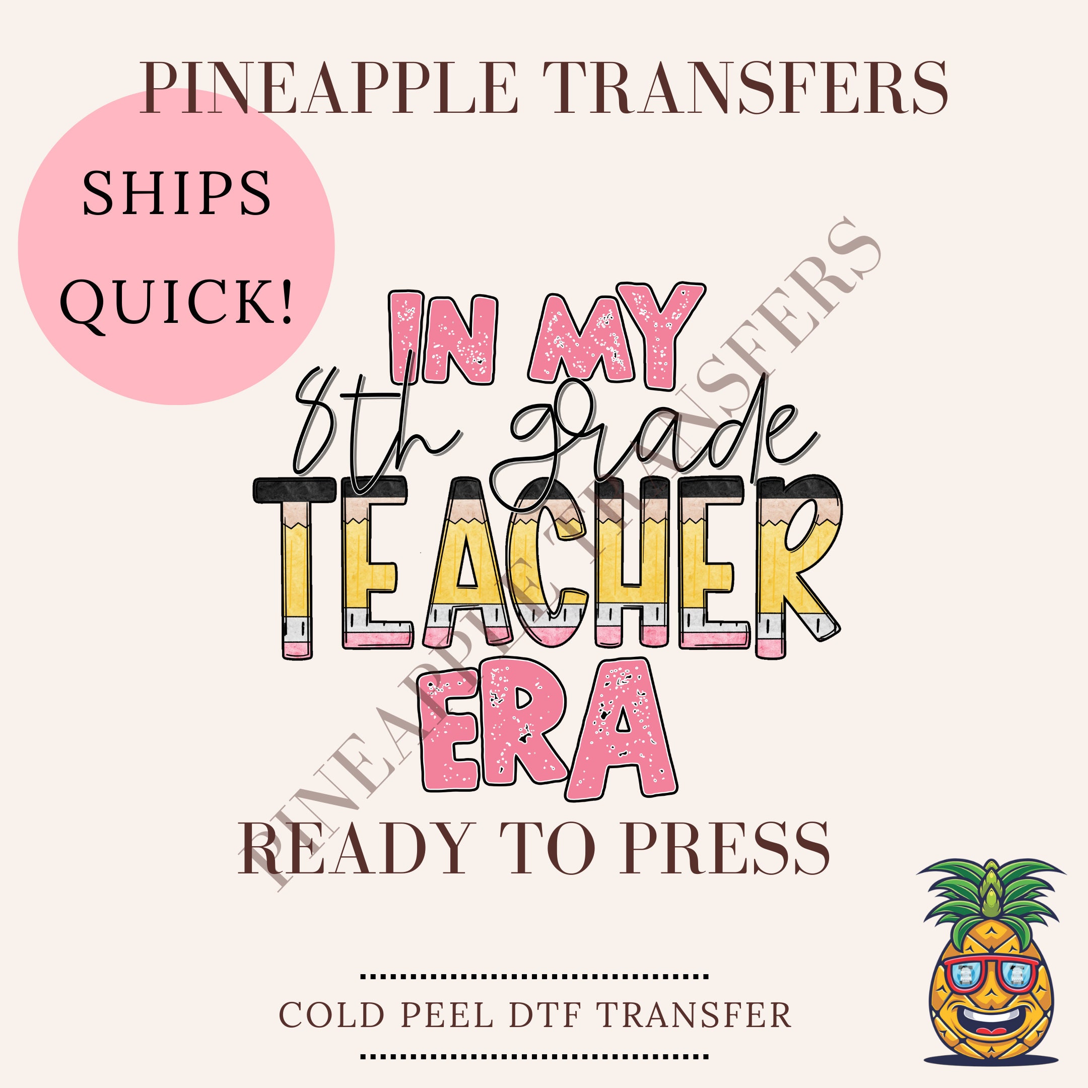 In my 8th grade teacher era | DTF transfers | Ready to press Direct to film Transfer | Quick shipping | Teacher DTF | Make your own