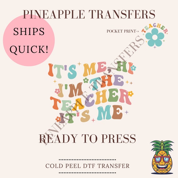 Teacher DTF Heat Transfer, Teacher Ready To Press, Teacher Design –  Ready2Transfer