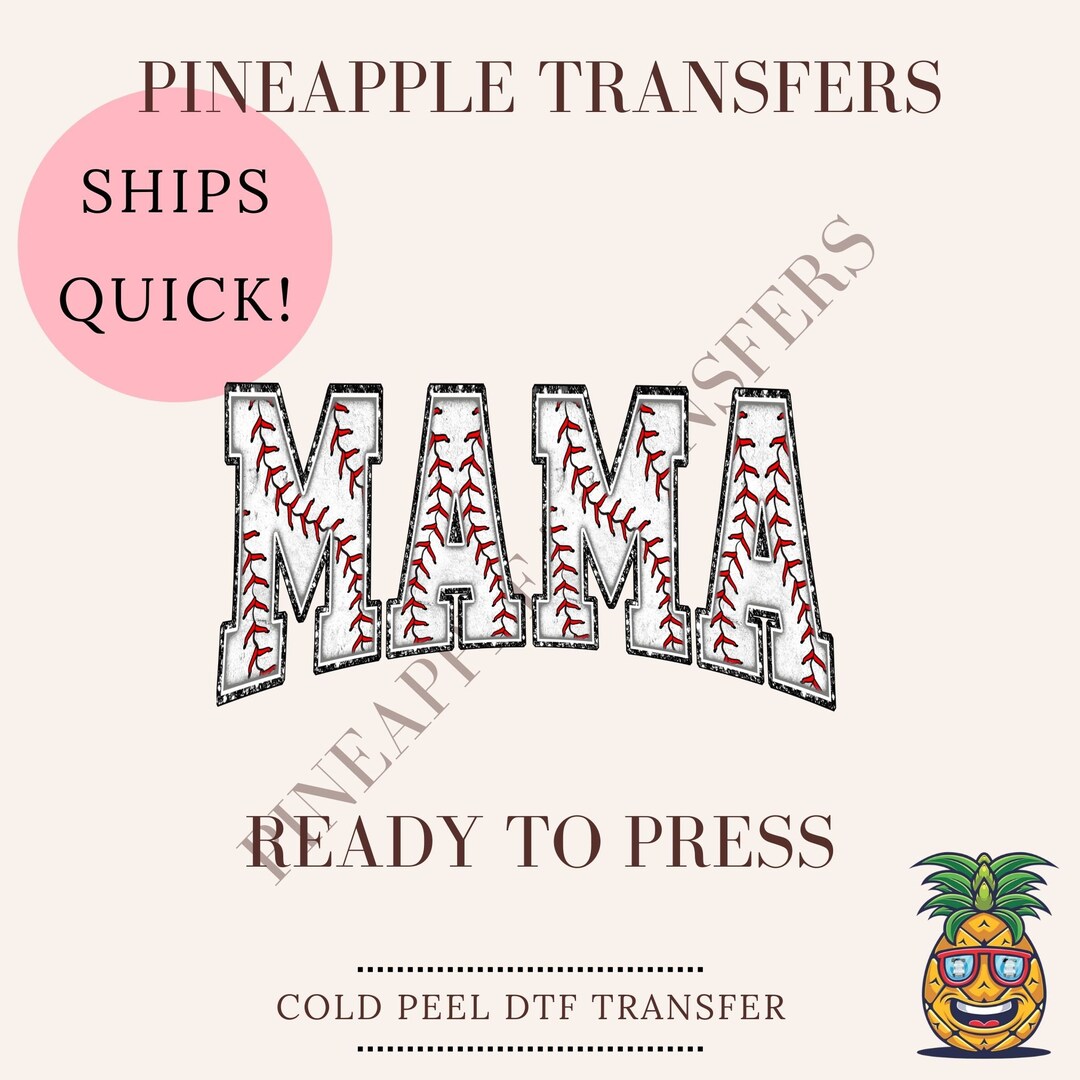 Mama (baseball) | DTF Transfers | Ready to Press Direct to Film ...