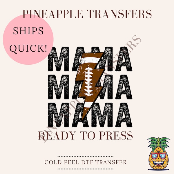 Football Mama | DTF transfers | Ready to press Direct to film Transfer | Quick shipping | Football DTF | Make your own | Fall Autumn DTF