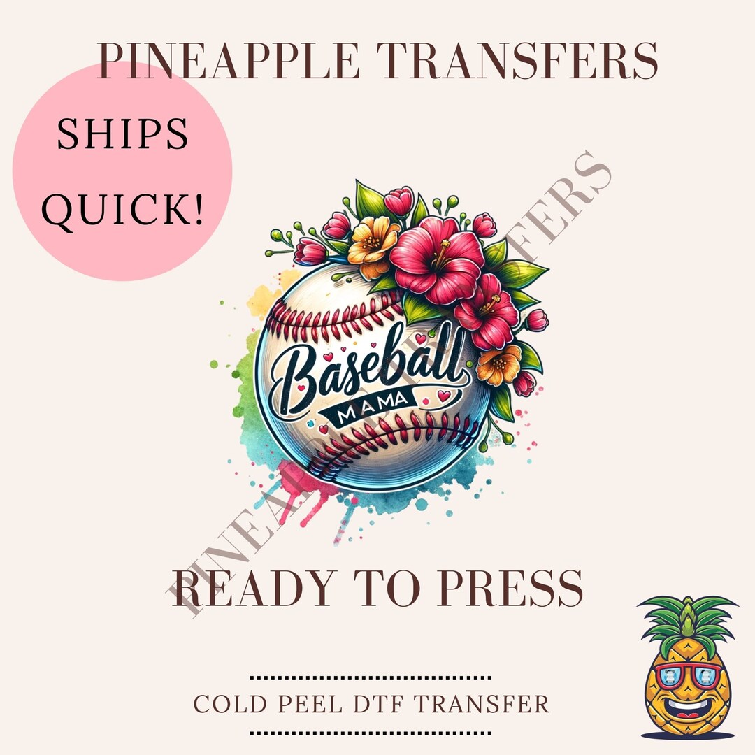 Baseball Mama | DTF Transfers | Ready to Press Direct to Film Transfer ...