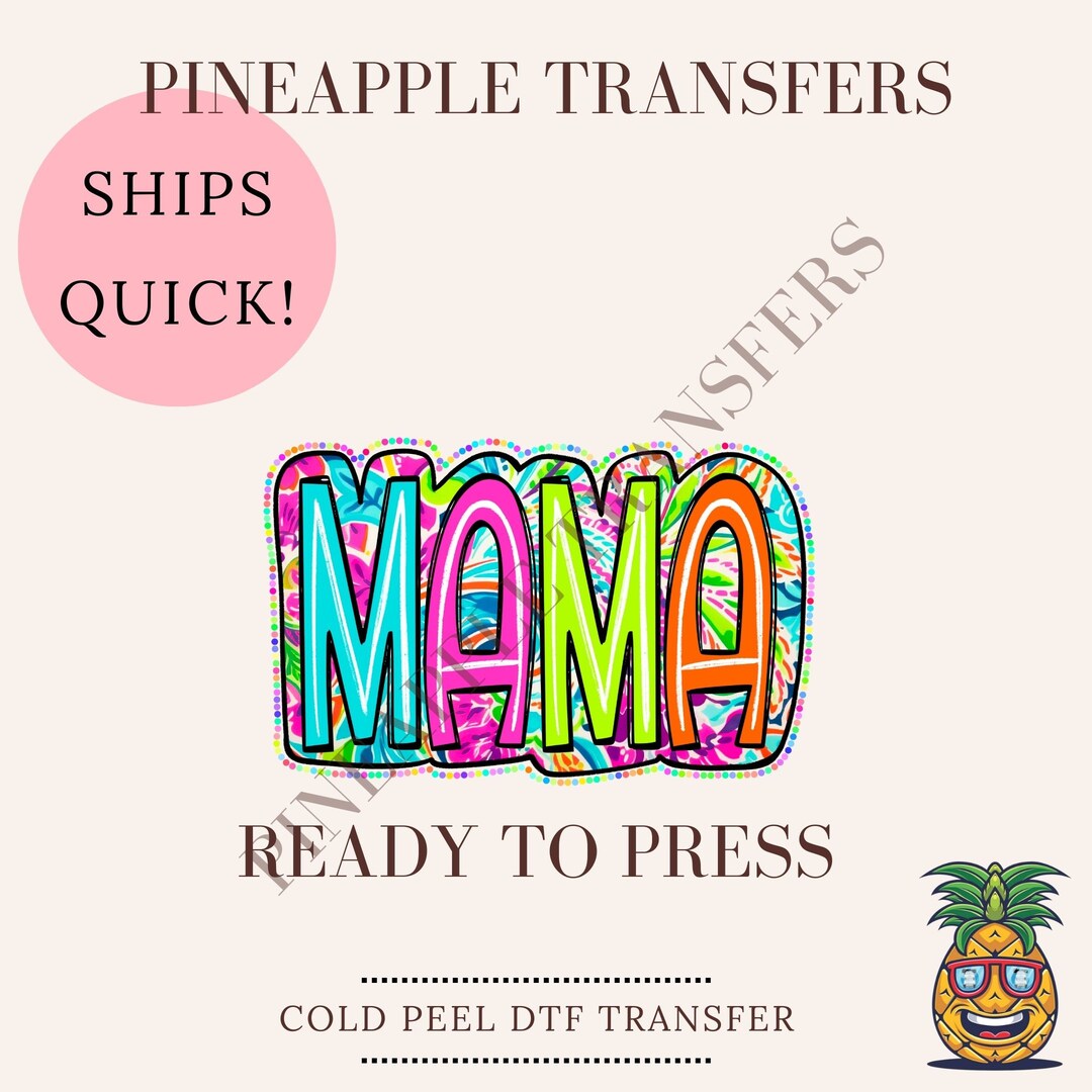 Mama | DTF Transfers | Ready to Press Direct to Film Transfer | Quick ...