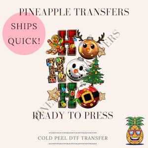 Ho Ho Ho | DTF transfers | Ready to press Direct to film Transfer | Quick shipping | Christmas DTF | Make your own