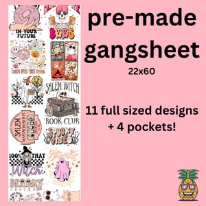 Premade Gangsheet (adult halloween) | DTF transfers | Ready to press Direct to film Transfer | Quick shipping | Premade | Make your own