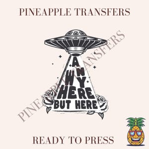 Anywhere but here | DTF transfers | Ready to press Direct to film Transfer | Quick shipping | Sports DTF