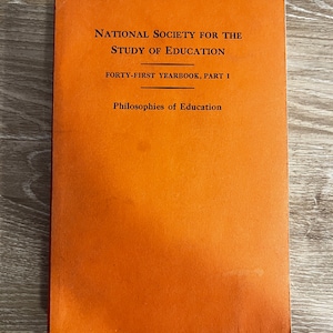 National Society for the Study of Education, 40 erste Jahrbuch, Teil I, Philosophien der Bildung, 1942, Vintage Buch