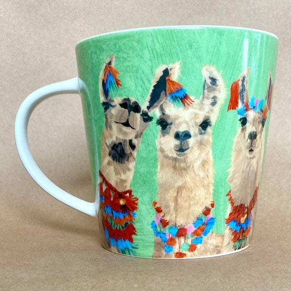 PPD llama Amigos Two Can Art bone china mug