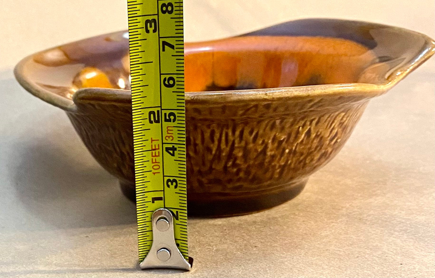 California Originals Pottery Vintage Small Bowl With Orange Etsy