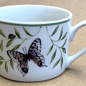 Farberware Arbor Life 2001 coffee mug with butterflies and ladybugs