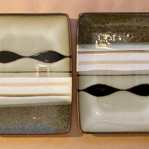 Set of two (2) Sango Prelude rectangular salad or dessert plates 9”