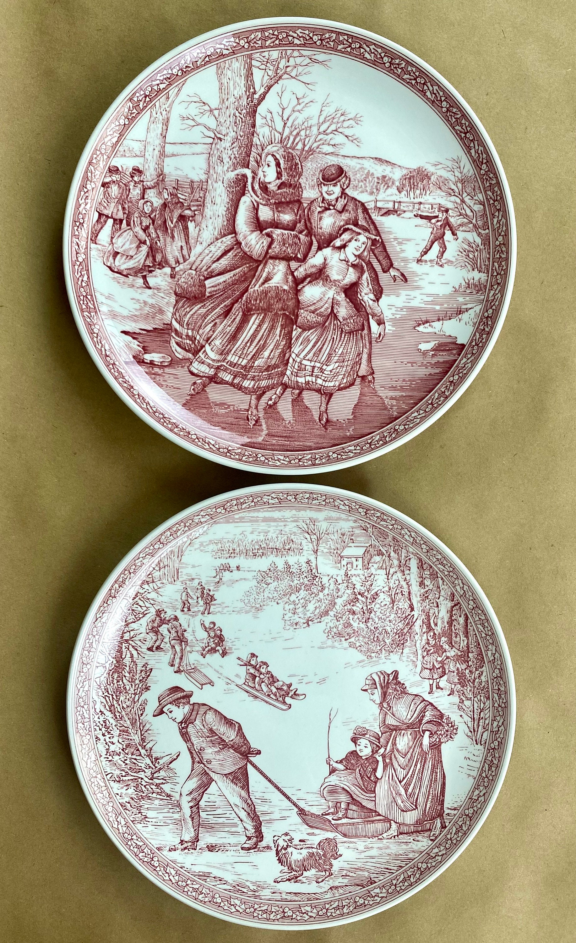 Spode Blue Room Collection Victorian Annual Christmas Plate