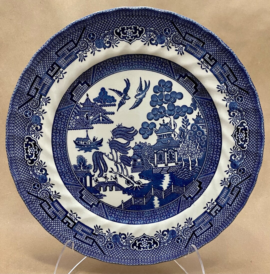 One (1) Royal Wessex “blue Willow” Dinner Plate, 10” - Etsy