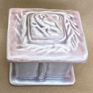 Whistling Frog Tile Co. owl trinket box
