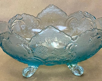 Vintage Indiana Glass Oval Center Bowl | Model 2211 | Blue