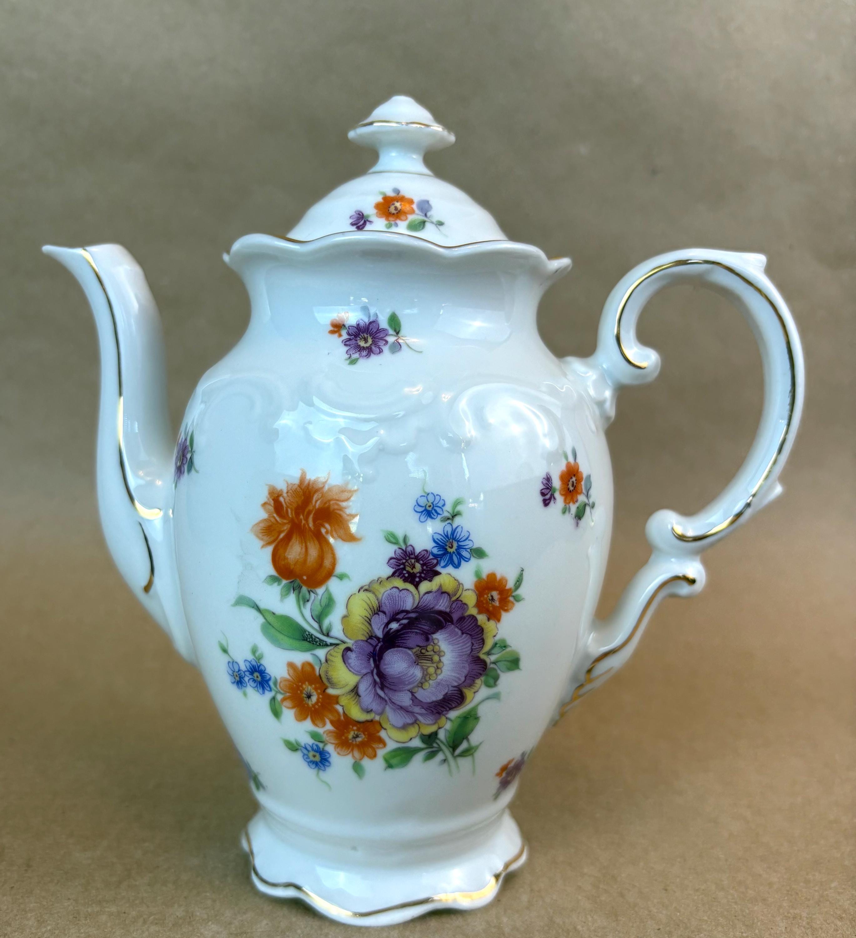 Vintage Schumann Bavaria Germany US Zone 7 Piece Floral China