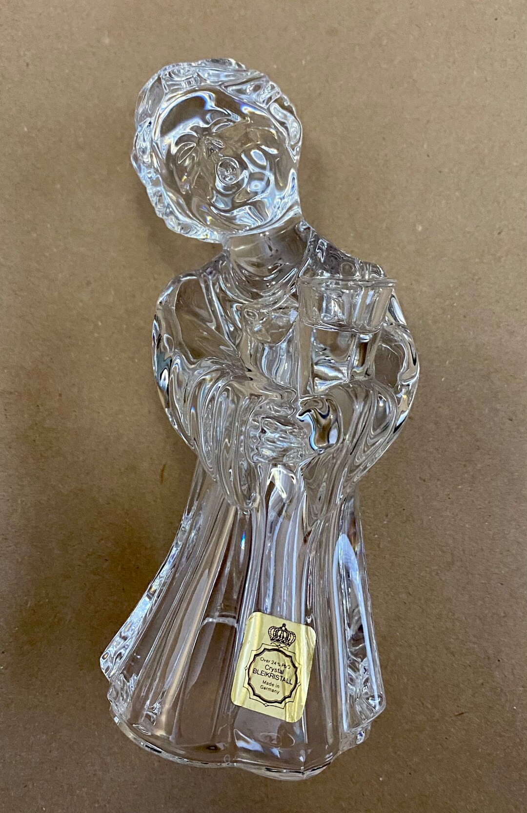 Mikasa Crystal Christmas Choir Angel Candle Holder Etsy