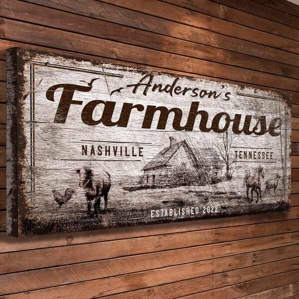 Custom Farm Sign - Etsy